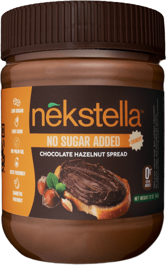 Nekstella Crunchy chocolate hazelnut spread jar